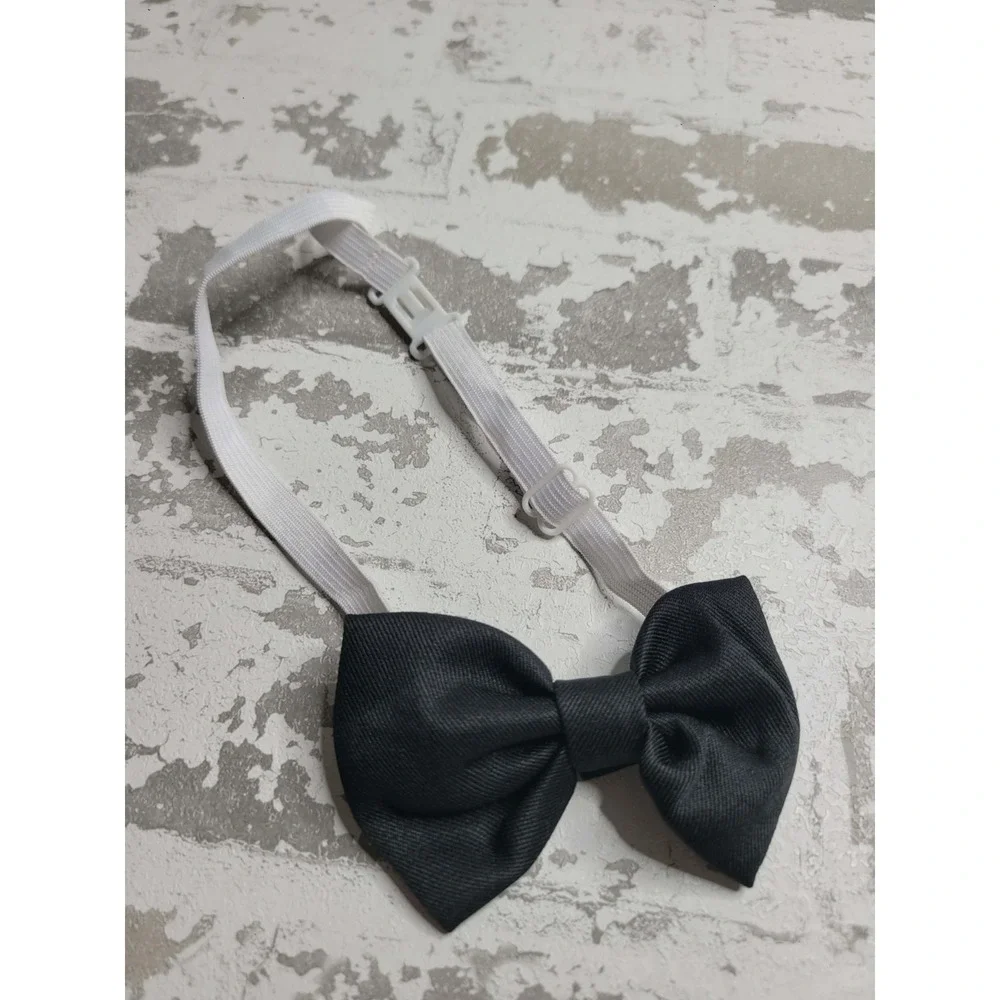 Boy's Suit Ring Bearer Dress Shirt‎ Pants Suspender Tie 7-8 NEW NWT Formal Black